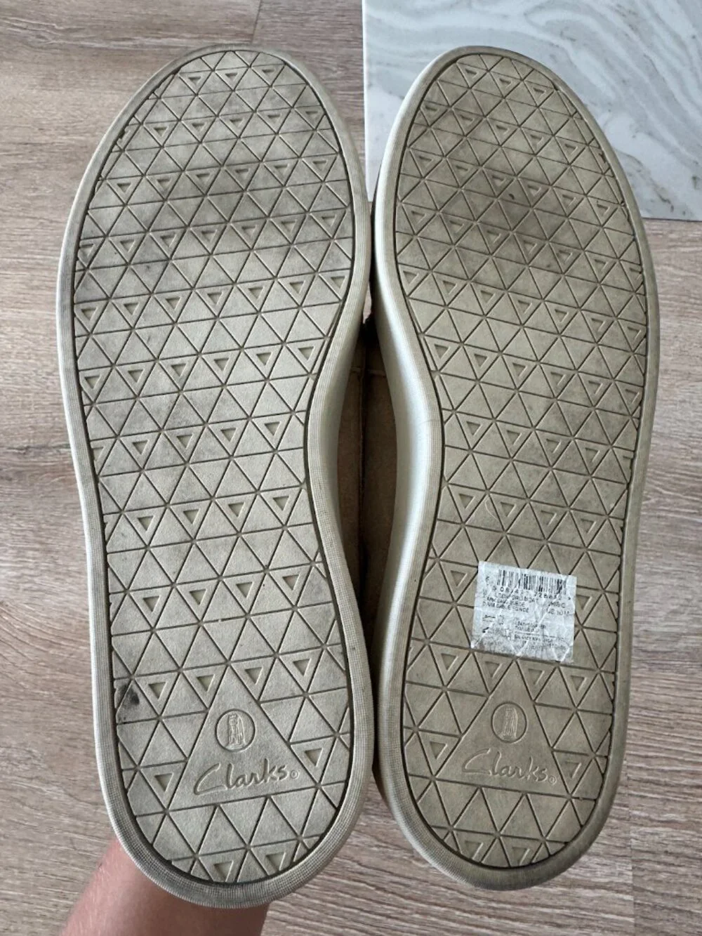 Clarks Dark Sand Suede Boat Shoes in Size 10